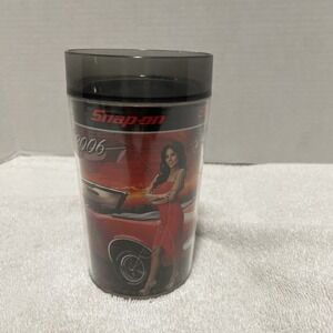 Snap-On Tool Calendar Girl Insulated Plastic Mug Cup January 2006 Thermo-Serv